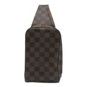 Louis Vuitton Geronimos Damier Body Bag Brown Check Pattern